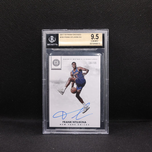 2017-18 Frank Ntilikina Encased Rookie Notable Signatures /99 BGS 9.5