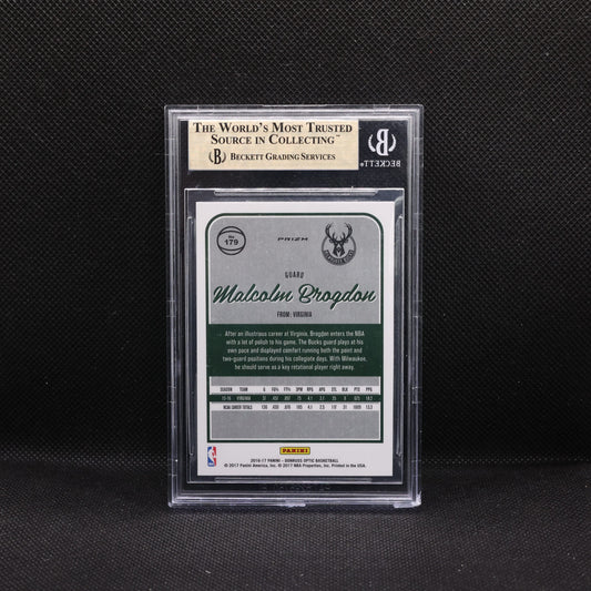 2016-17 Malcolm Brogdon Donruss Optic #179 Silver Holo Prizm RC BGS 9.5