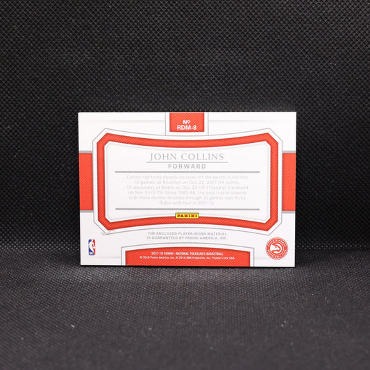 2017-18 John Collins National Treasures Rookie Dual Materials /99 Rookie Card