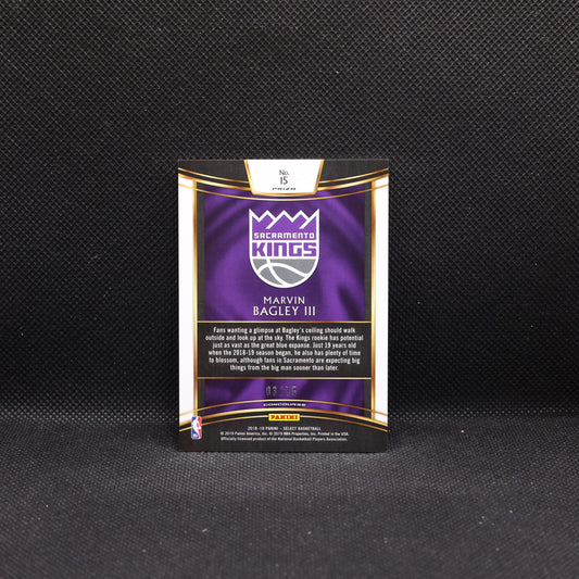2018-19 Marvin Bagley III Select #15 LIme Green Prizm /75 Rookie Card