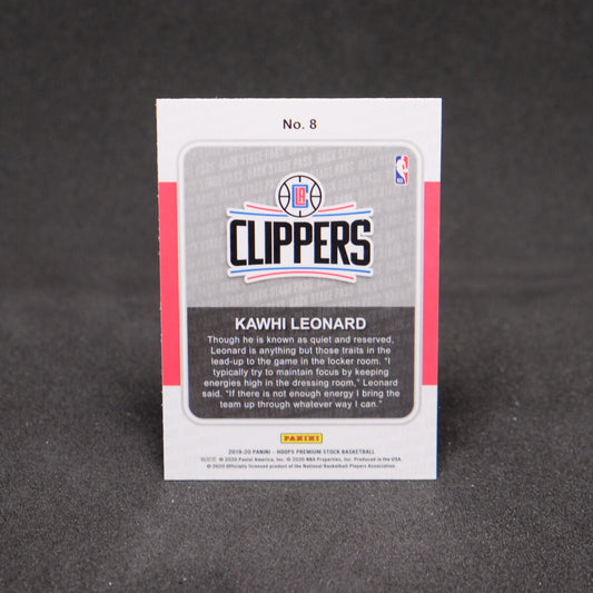 Kawhi Leonard 2019-20 NBA Hoops Premium Stock Backstage Pass