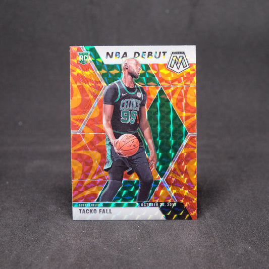 2019-20 Panini Mosaic NBA Debut Reactive Orange Prizm Tacko Fall #276 Rookie