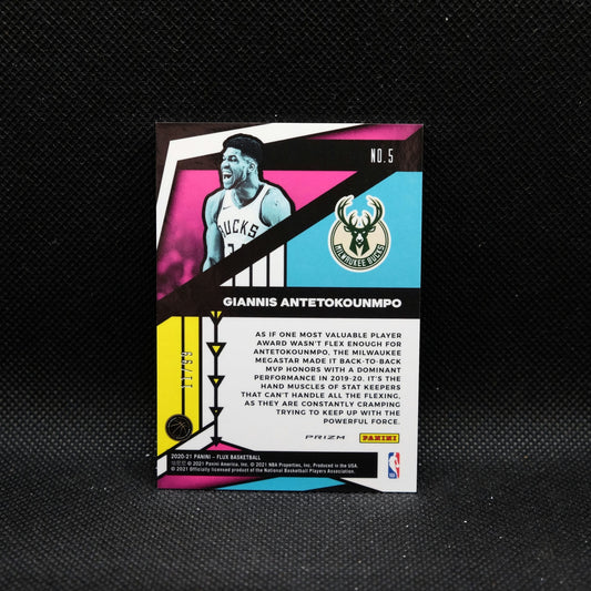 2020-21 Flux Giannis Antetokounmpo Flux Appeal Blue Prizm /99