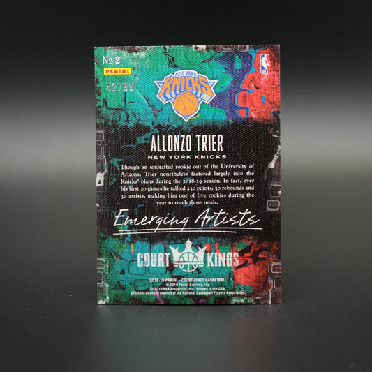 2018-19 Allonzo Trier Court Kings Emerging Artists Ruby Rookie /99