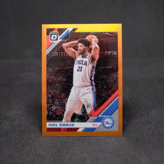 2019-20 Joel Embiid Panini Donruss Optic - Orange Prizm /199