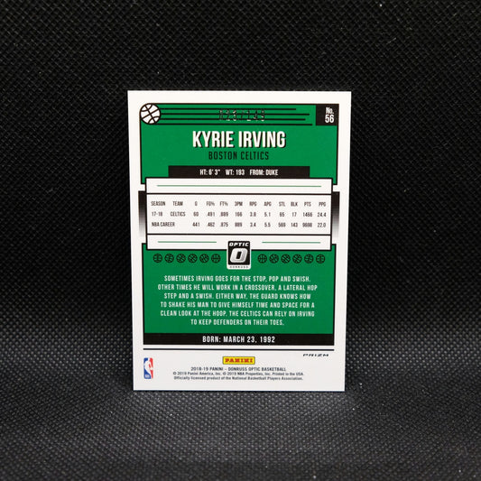 2018-19 Panini Donruss Optic Kyrie Irving #56 Lime Green Prizm /149
