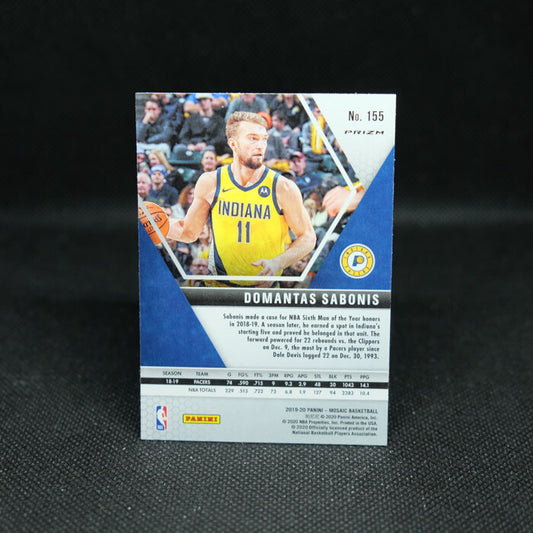 2019-20 Mosaic Domantas Sabonis Pink Camo Prizm