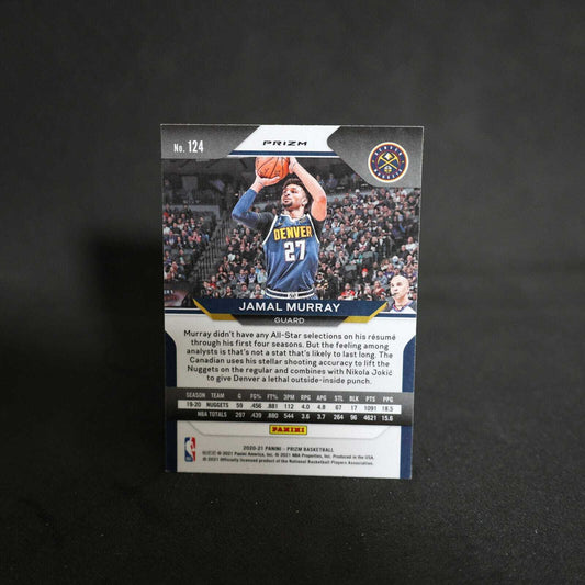 2020-21 Jamal Murray Prizm #124 Orange Cracked Ice Prizm