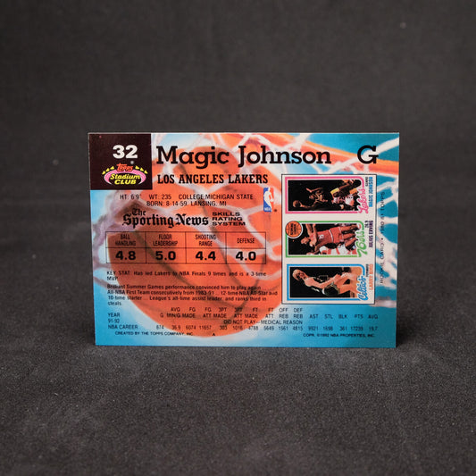 Magic Johnson 1992-93 Topps Stadium Club #32