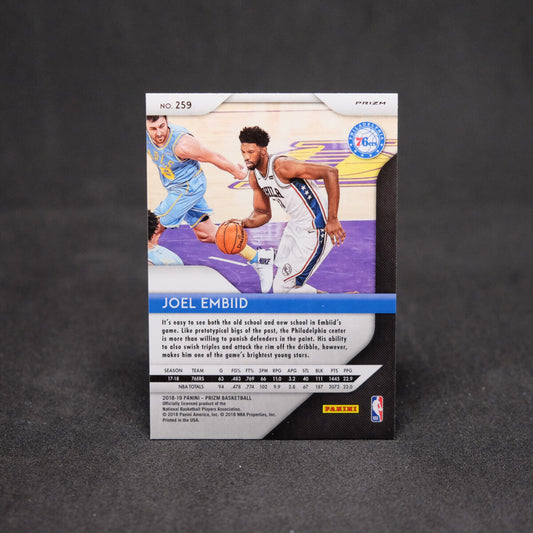 2018-19 Joel Embiid Panini Prizm - Silver Prizm