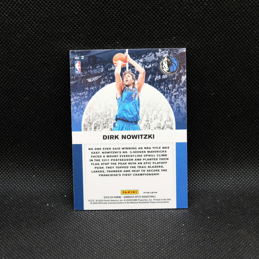 2019-20 Donruss Optic Dirk Nowitzki Winner Stays Purple Prizm