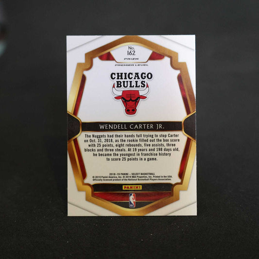2018-19 Wendell Carter Jr. Select Premier Level Silver Prizm Rookie Card
