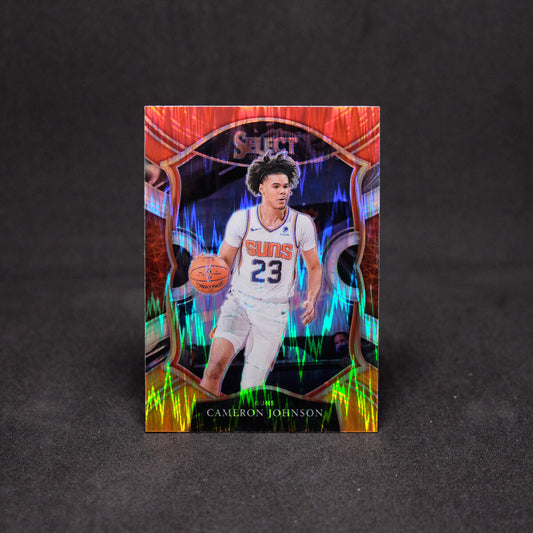 2020-21 Select Cameron Johnson Concourse Red White Orange Flash Prizm