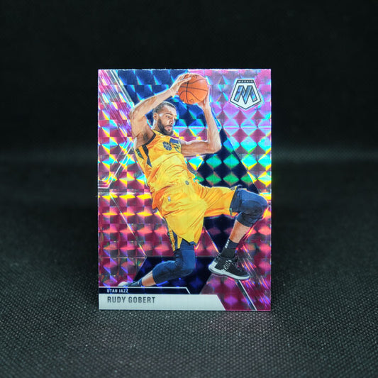 2019-20 Mosaic Rudy Gobert Pink Camo Prizm