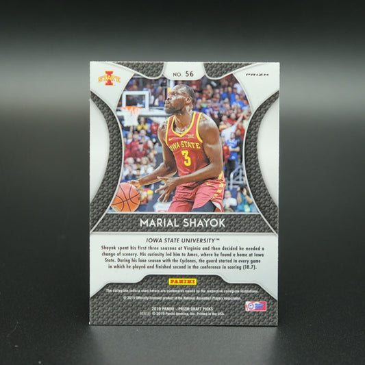 2019-20 Marial Shayok Prizm Draft Picks Silver Prizm Rookie #56