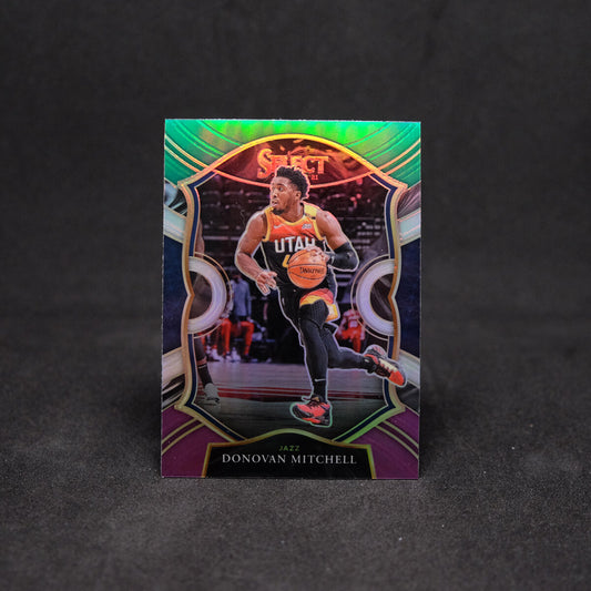2020-21 Select Donovan Mitchell Green Purple Prizm Concourse