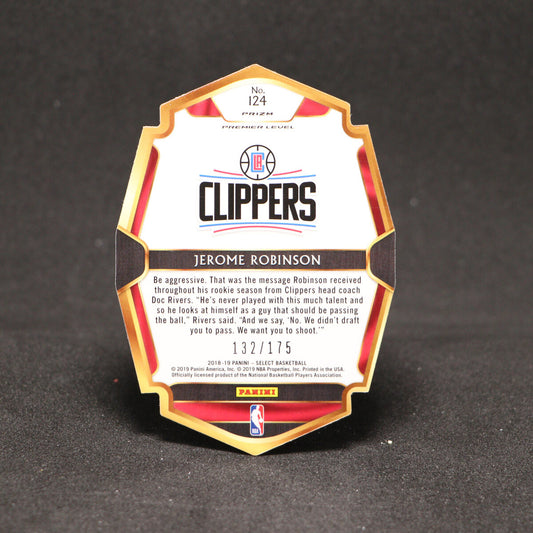 2018-19 Jerome Robinson - Select Red Prizm Die Cut Rookie /175