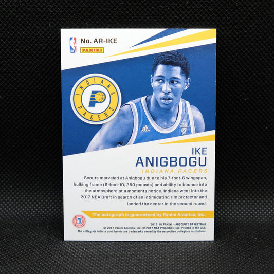 2017-18 Ike Anigbogu Absolute Rookie Autograph /99