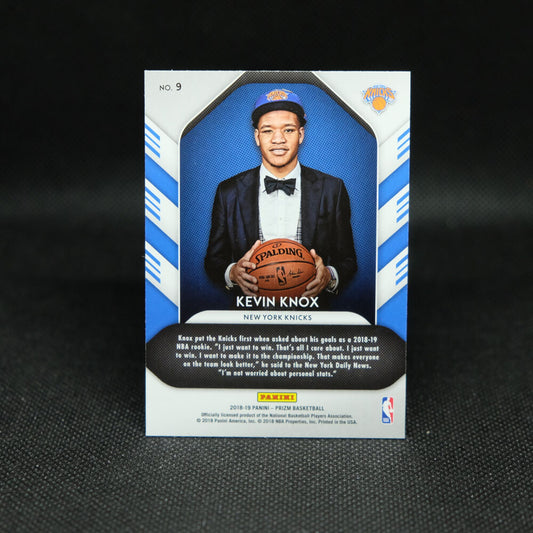 2018-19 Kevin Knox Prizm Luck Of The Lottery Rookie Card