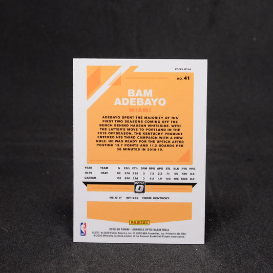 Bam Adebayo 2019-20 Donruss Optic - Purple Holo Prizm