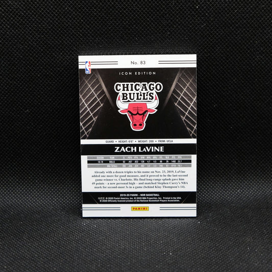 2019-20 Panini Noir Zach LaVine Icon Edition /25