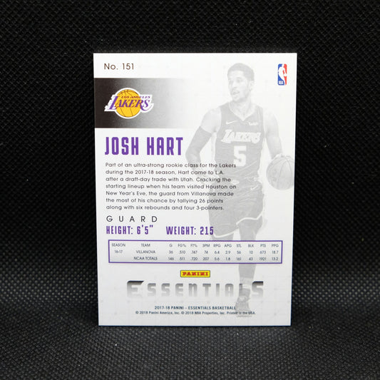2017-18 Josh Hart Essentials #151 Red Rookie Card