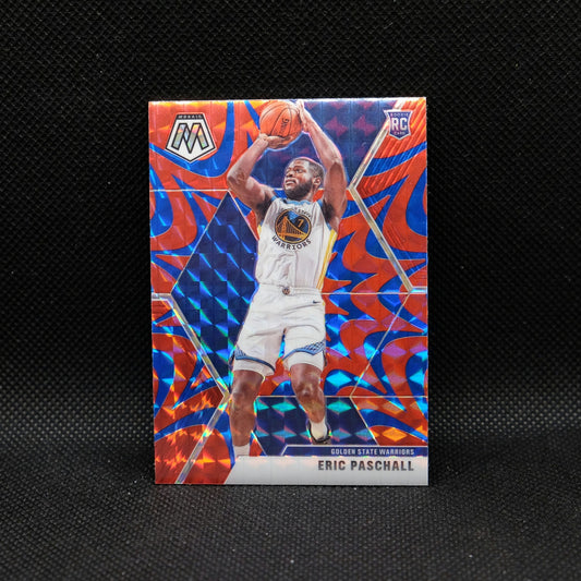 2019-20 Panini Mosaic Eric Paschall #250 Blue/Red Reactive Prizm Rookie Card