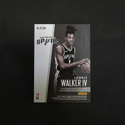 2018-19 Lonnie Walker IV Absolute Rookie Threads Level 3 /75