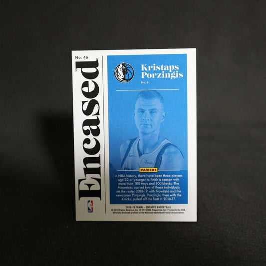 2018-19 Kristaps Porzingis Panini Encased /99