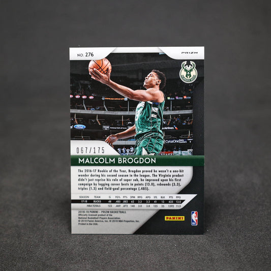 2018-19 Malcolm Brogdon Panini Prizm Fast Break Blue Prizm /175