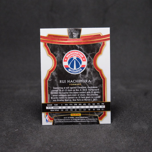 2019-20 Rui Hachimura Select Concourse #51 Rookie Card