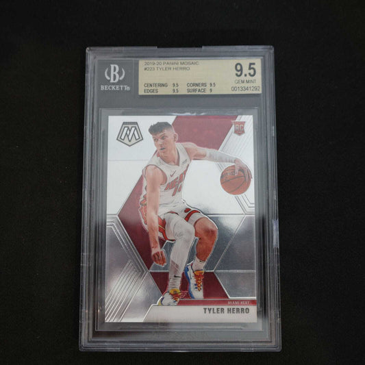 2019-20 Tyler Herro Panini Mosaic #223 Rookie Card BGS 9.5