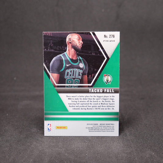 2019-20 Panini Mosaic NBA Debut Reactive Orange Prizm Tacko Fall #276 Rookie