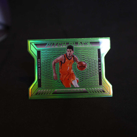 2020-21 Devin Booker Obsidian Pitch Black Green Die Cut