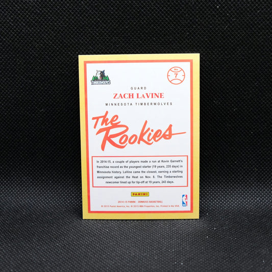 2014-15 Panini Donruss Zach LaVine #7 The Rookies Swirlorama