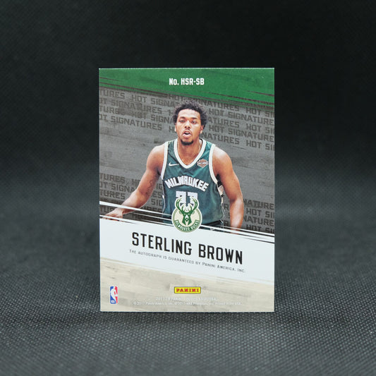 2017-18 Sterling Brown Auto Rookie Card Lot - 2 Cards