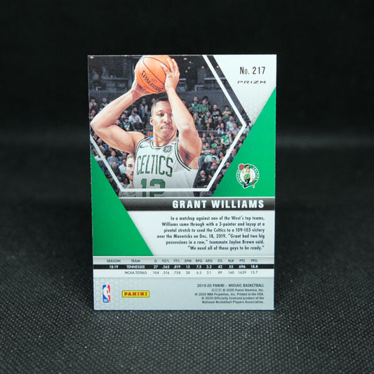 2019-20 Mosaic Grant Williams Rookie Card - Green Prizm