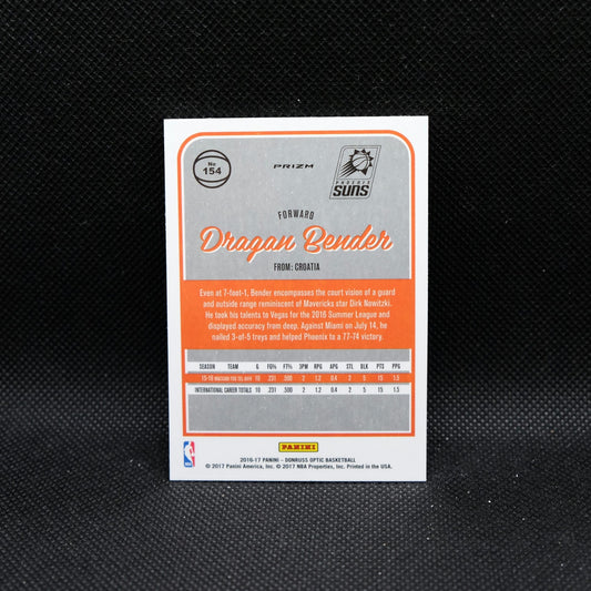 2016-17 Donruss Optic Dragan Bender Prizm Rookie Card Lot