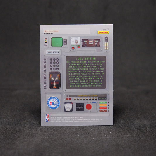 2019-20 Joel Embiid Donruss Optic T-Minus 3 2 1 Holo Silver Prizm