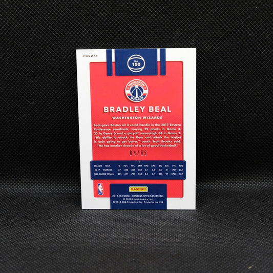 2017-18 Bradley Beal Panini Donruss Optic Red Fast Break Prizm #193 /85