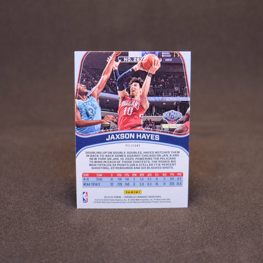 2019-20 Jaxson Hayes Chronicles Marquee Rookie Card