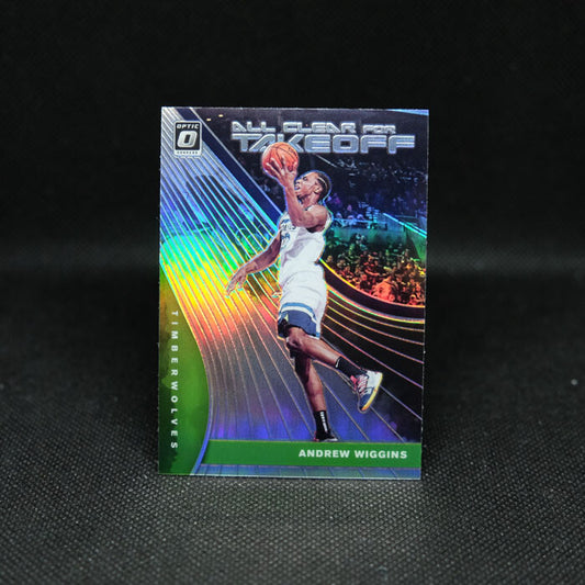 2019-20 Andrew Wiggins Donruss Optic All Clear For Takeoff Holo Prizm