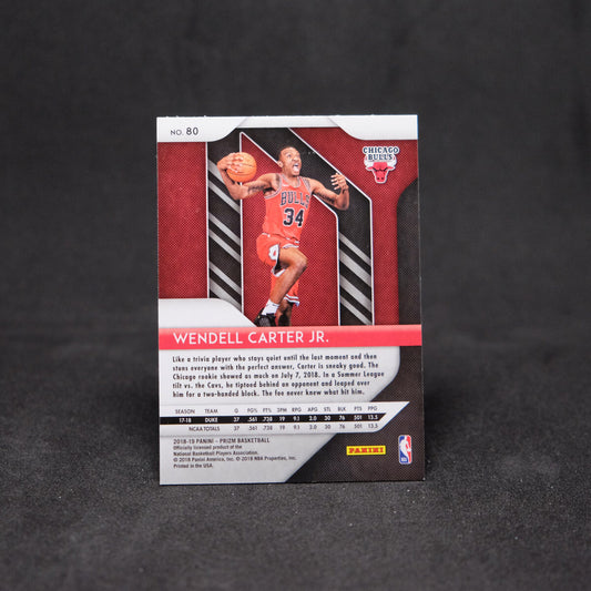 2018-19 Wendell Carter Jr Prizm Rookie Card #80