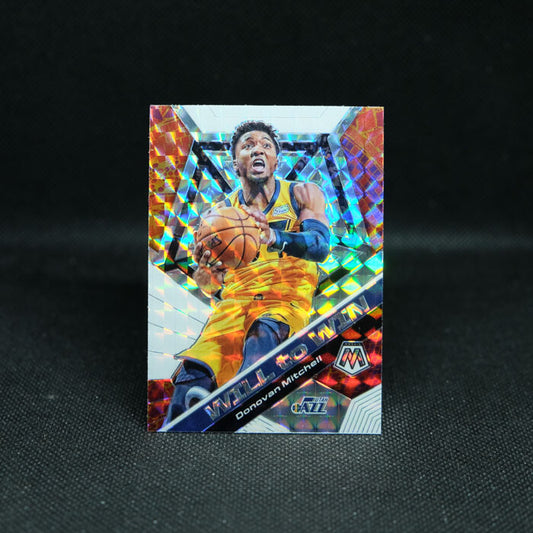 2019-20 Donovan Mitchell Mosaic Will to Win Silver Prizm
