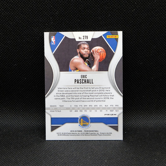 2019-20 Panini Prizm Eric Paschall #279 Red Wave Prizm Rookie Card