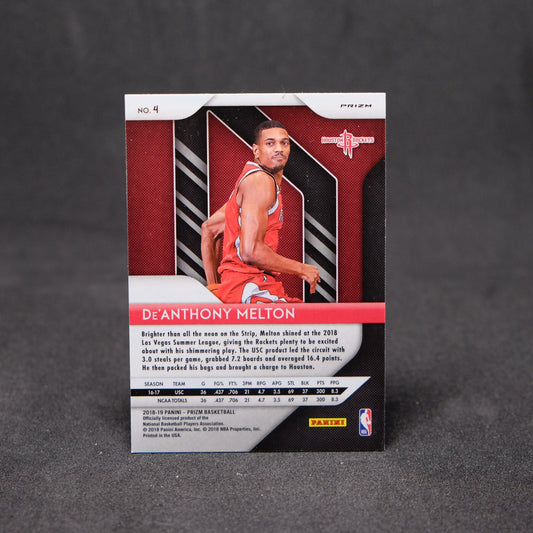 2018-19 De'Anthony Melton Prizm - #4 Ruby Wave Prizm Rookie Card