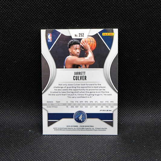 2019-20 Prizm Jarrett Culver #252 Green Prizm Rookie Card