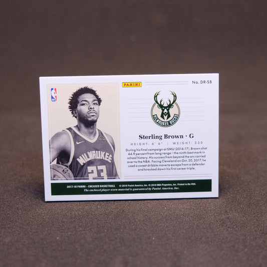2017-18 Sterling Brown - Encased Rookie Dual Jerseys 1/149