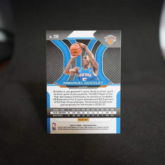 2020-21 Immanuel Quickley Panini Prizm #296 RC