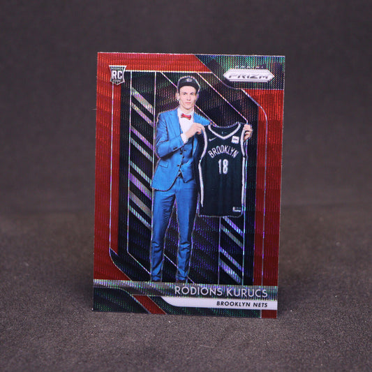 2018-19 Rodions Kurucs - Prizm #188 Ruby Wave Prizm Rookie